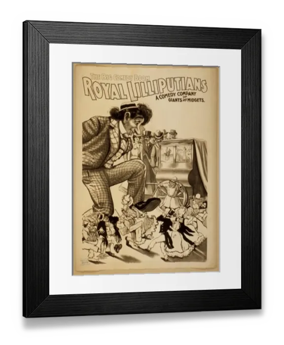 Framed Print : Royal Lilliputians the big comedy boom : a comedy company of Framed Print : Royal Lilliputians the big comedy boom : a comedy company of