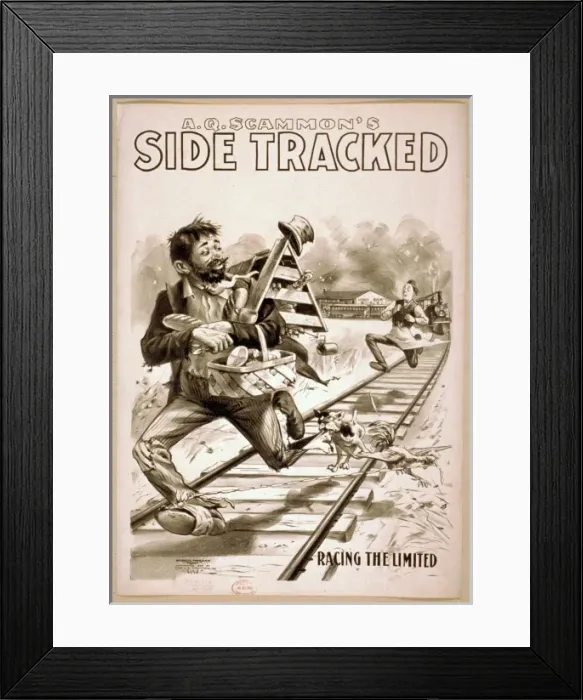 Framed Print : AQ Scammons Side tracked Framed Print : AQ Scammons Side tracked