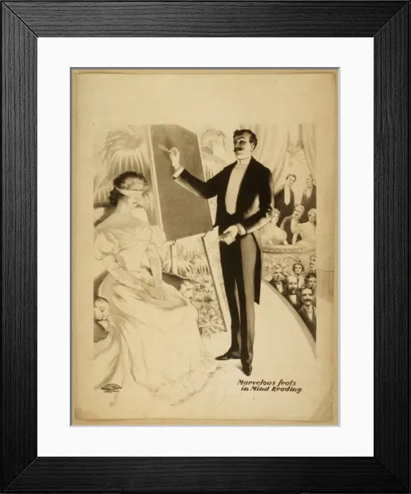 Framed Print : Marvelous feats in mind reading Framed Print : Marvelous feats in mind reading