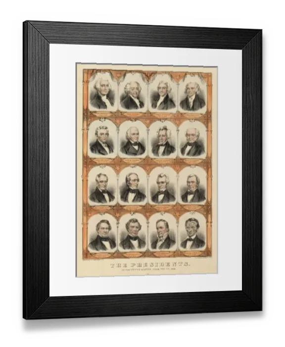 Framed Print : The Presidents of the United States Framed Print : The Presidents of the United States