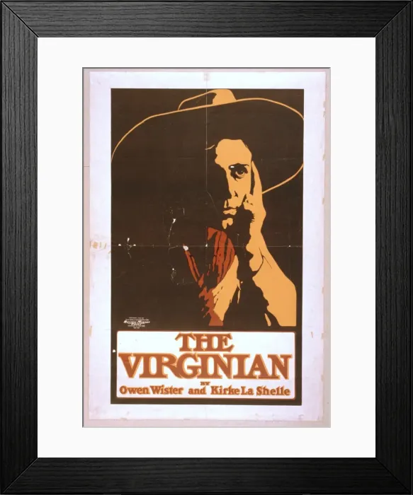 Framed Print : The Virginian by Owen Wister and Kirke La Shelle
