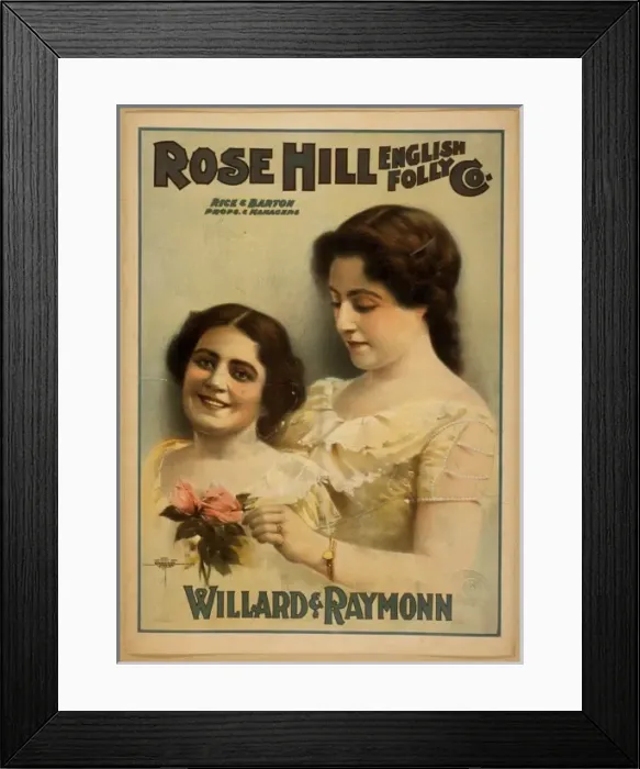 Framed Print : Rose Hill English Folly Co Framed Print : Rose Hill English Folly Co