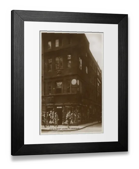 Framed Print : Oldest House in Cheapside, London Framed Print : Oldest House in Cheapside, London