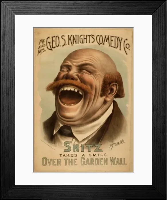 Framed Print : Mr. and Mrs. Geo. S. Knights Comedy Co Framed Print : Mr. and Mrs. Geo. S. Knights Comedy Co