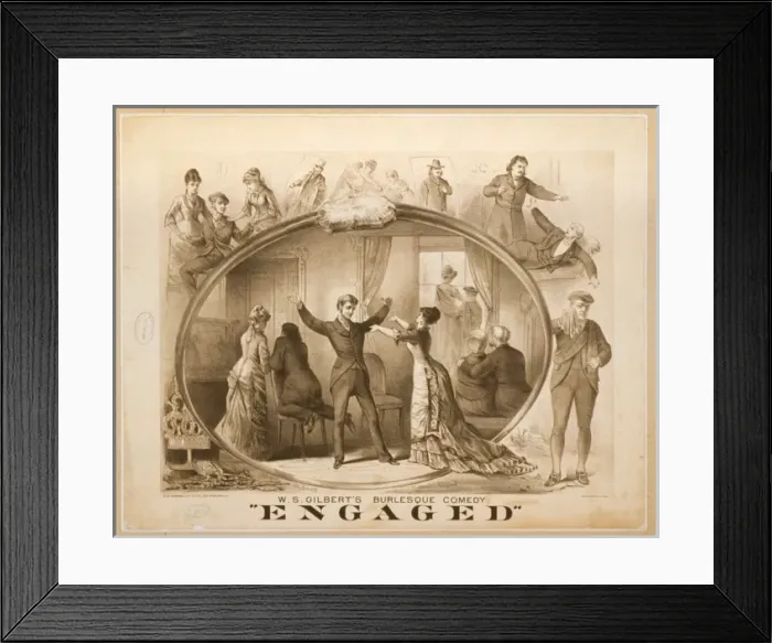 Framed Print : WS Gilberts burlesque comedy, Engaged WS Gilberts burlesqu Framed Print : WS Gilberts burlesque comedy, Engaged WS Gilberts burlesqu
