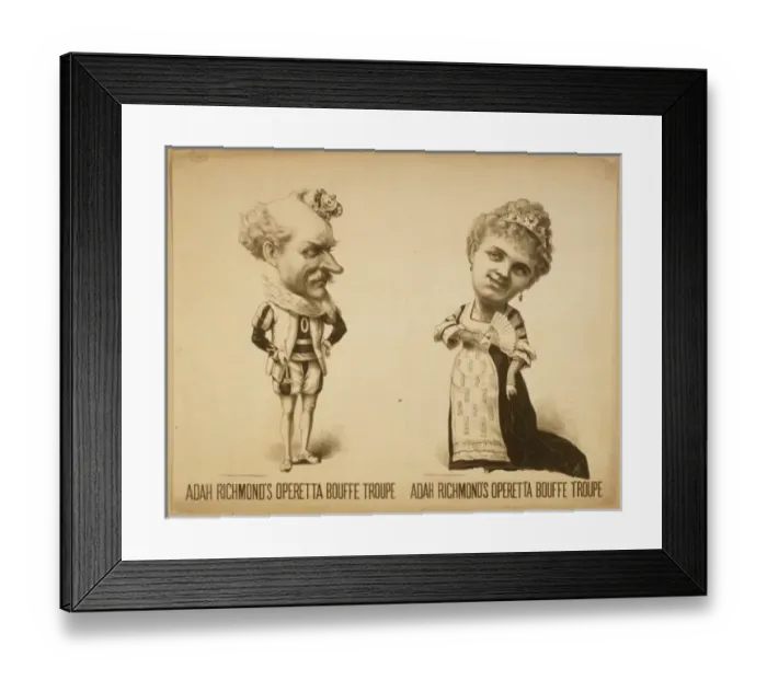 Framed Print : Adah Richmonds Operetta Bouffe Troupe Framed Print : Adah Richmonds Operetta Bouffe Troupe