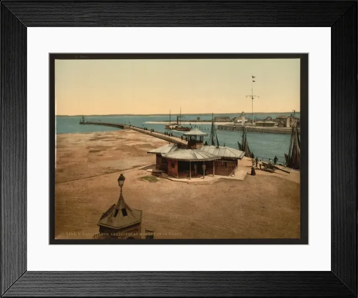 Framed Print : The piers, Honfleur, France Framed Print : The piers, Honfleur, France
