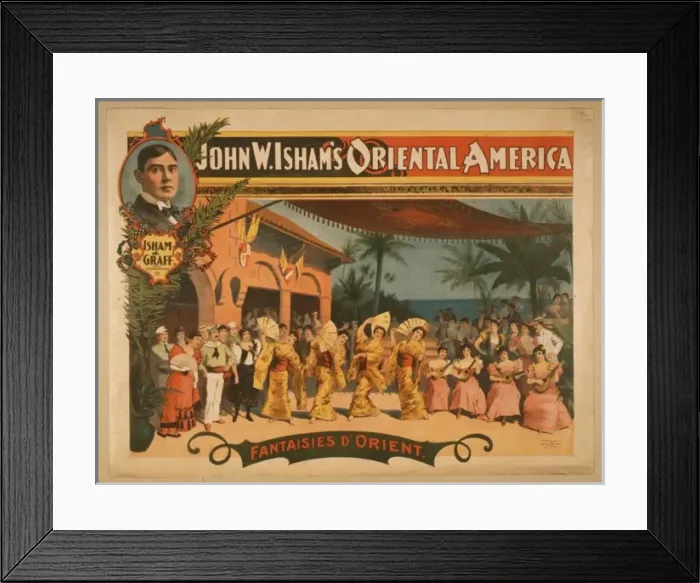 Framed Print : John W. Ishams Oriental America Framed Print : John W. Ishams Oriental America