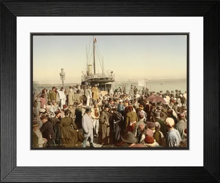 Framed Print : Disembarking from a ship, Algiers, Algeria Framed Print : Disembarking from a ship, Algiers, Algeria