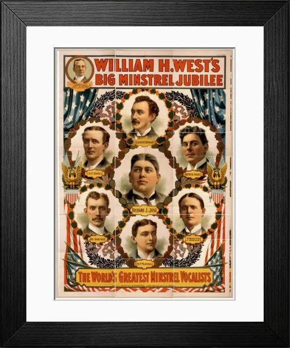Framed Print : William H. Wests Big Minstrel Jubilee Framed Print : William H. Wests Big Minstrel Jubilee