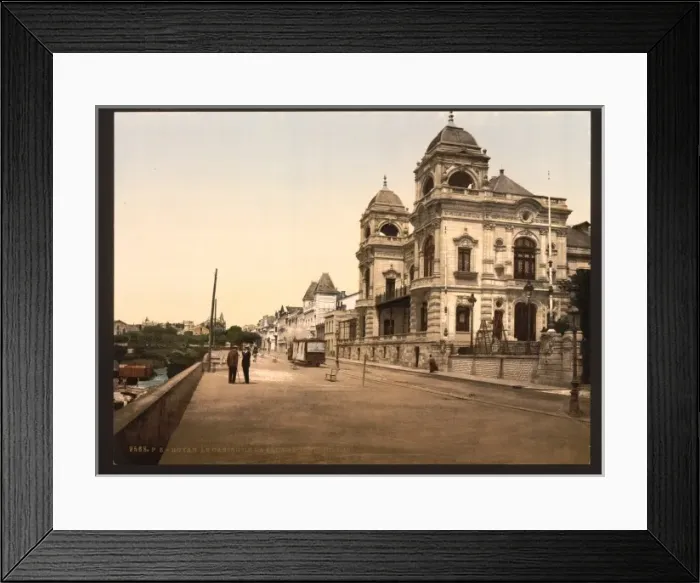 Framed Print : The casino and front of Foncillon, Royan, France Framed Print : The casino and front of Foncillon, Royan, France