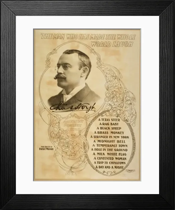 Framed Print : The man who has made the whole world laugh, Chas. Hoyt Ameri Framed Print : The man who has made the whole world laugh, Chas. Hoyt Ameri