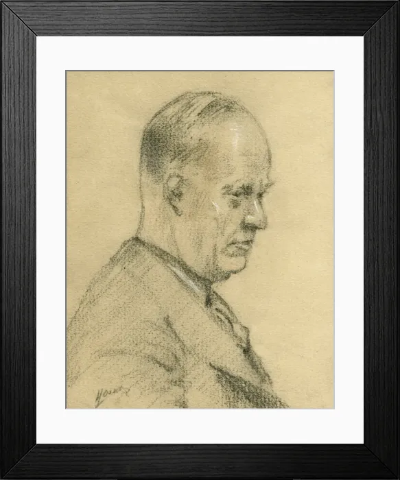 Framed Print : Self-portrait of H L Oakley Framed Print : Self-portrait of H L Oakley