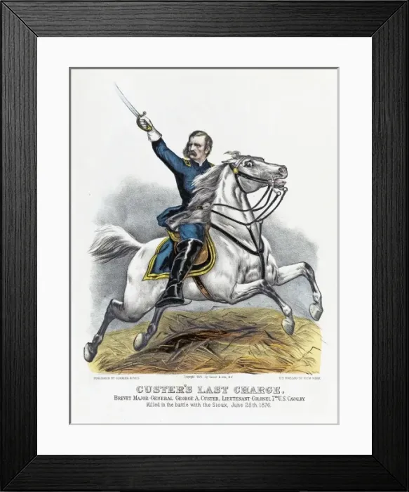 Framed Print : George Custers Last Charge Framed Print : George Custers Last Charge