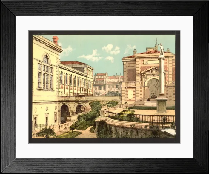 Framed Print : Conservatoire de musique et la bibliotheque, Marseilles, Fra Framed Print : Conservatoire de musique et la bibliotheque, Marseilles, Fra