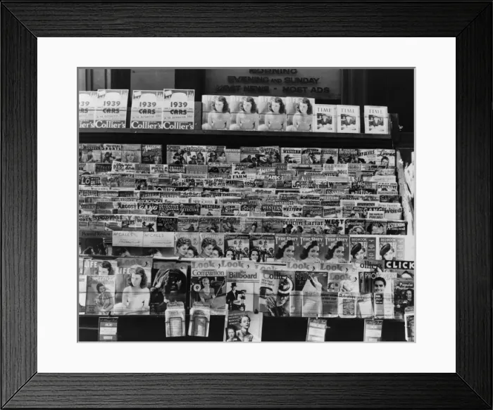Framed Print : Newsstand. Omaha, Nebraska Framed Print : Newsstand. Omaha, Nebraska