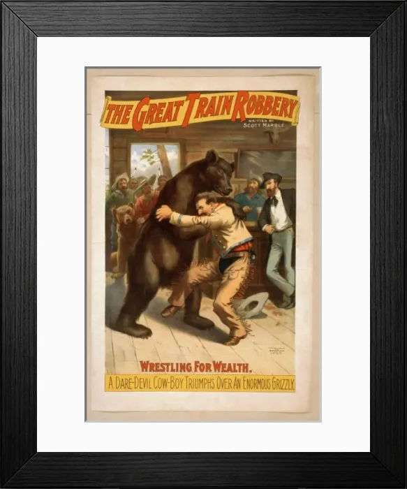 Framed Print : The great train robbery written by Scott Marble Framed Print : The great train robbery written by Scott Marble