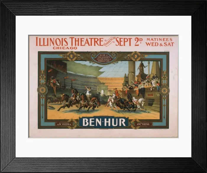 Framed Print : Ben-Hur Klaw & Erlangers stupendous production Framed Print : Ben-Hur Klaw & Erlangers stupendous production