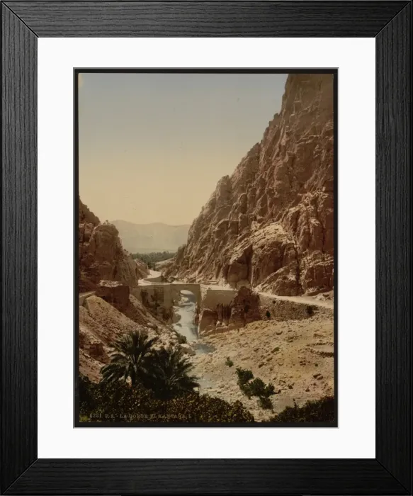 Framed Print : The ravine, I, El Cantara, Algeria Framed Print : The ravine, I, El Cantara, Algeria