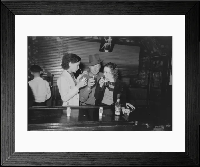 Framed Print : Drinking at the bar, saloon, Raceland, Louisiana Framed Print : Drinking at the bar, saloon, Raceland, Louisiana