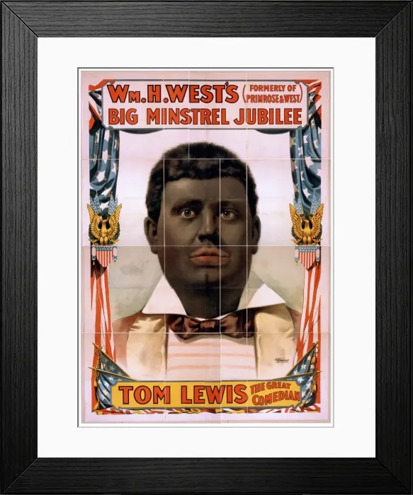 Framed Print : Wm. H. Wests Big Minstrel Jubilee (formerly of Primrose & W