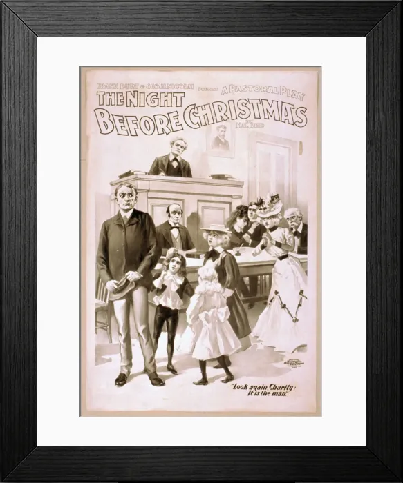 Framed Print : Frank Burt & Geo. H. Nicolai present a pastoral play, The ni Framed Print : Frank Burt & Geo. H. Nicolai present a pastoral play, The ni