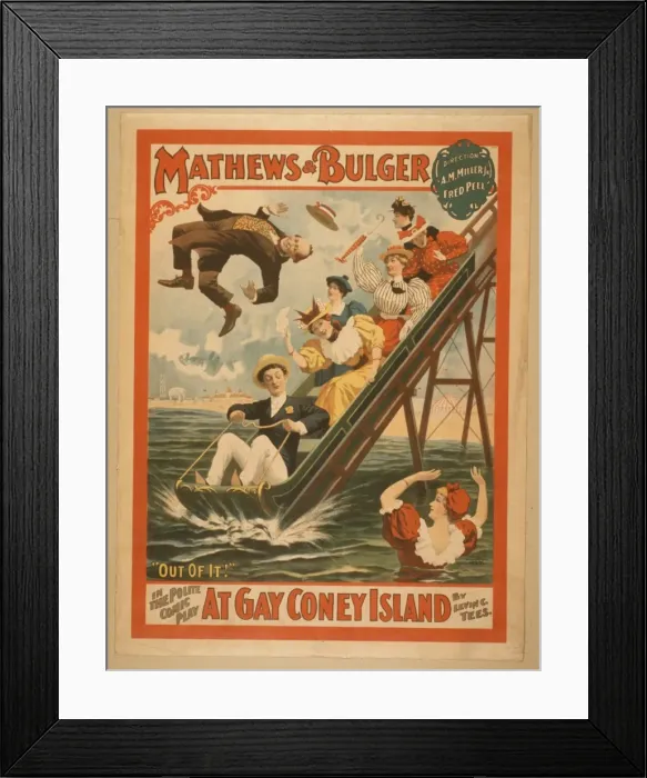 Framed Print : Mathews & Bulger in the polite comic play, At gay Coney Isla Framed Print : Mathews & Bulger in the polite comic play, At gay Coney Isla