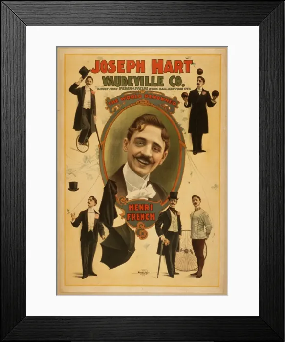 Framed Print : Joseph Hart Vaudeville Co. direct from Weber & Fields Music