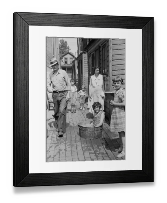 Framed Print : Ambridge, Pennsylvania. Scene in the alley on the east side Framed Print : Ambridge, Pennsylvania. Scene in the alley on the east side
