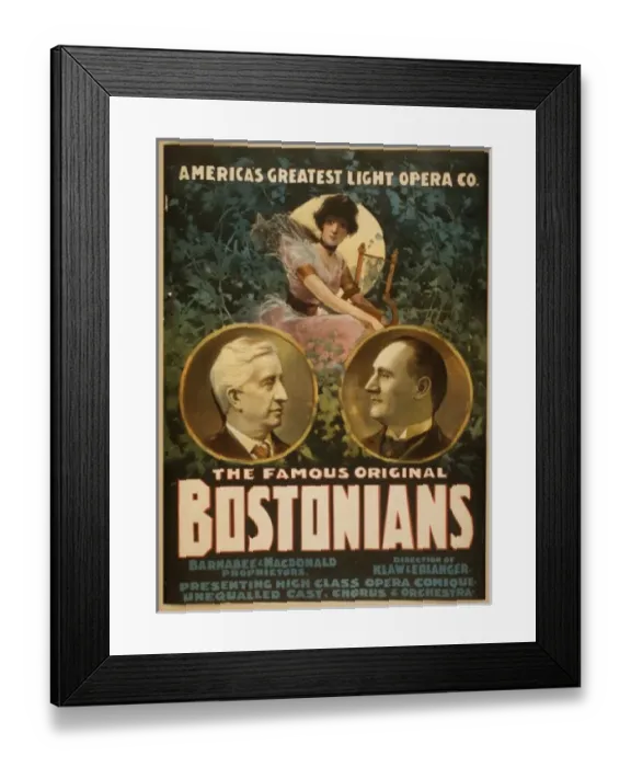 Framed Print : The famous original Bostonians Americas greatest light oper Framed Print : The famous original Bostonians Americas greatest light oper