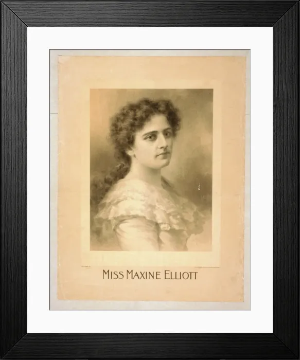 Framed Print : Miss Maxine Elliott Framed Print : Miss Maxine Elliott