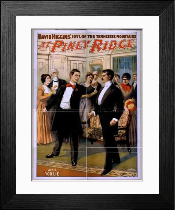 Framed Print : David Higgins idyl of the Tennessee mountains, At Piney Rid Framed Print : David Higgins idyl of the Tennessee mountains, At Piney Rid