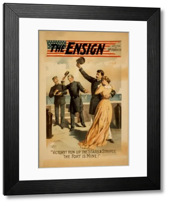 Framed Print : The ensign written by Wm. Haworth Framed Print : The ensign written by Wm. Haworth