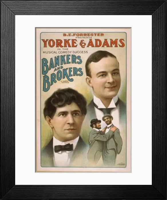 Framed Print : BE Forrester presents Yorke & Adams in the musical comedy su Framed Print : BE Forrester presents Yorke & Adams in the musical comedy su