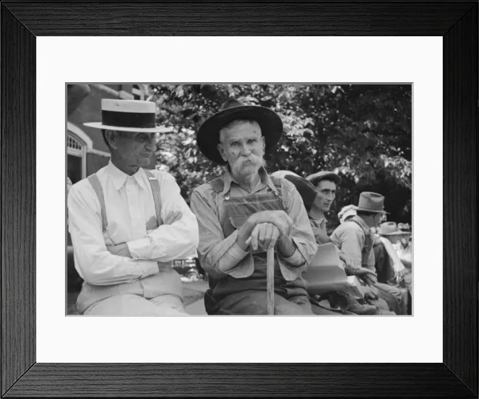 Framed Print : Loafers wall, by courthouse, Batesville, Arkansas Framed Print : Loafers wall, by courthouse, Batesville, Arkansas
