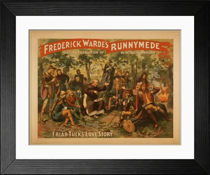 Framed Print : Frederick Wardes superb production of Runnymede by Wm. Gree Framed Print : Frederick Wardes superb production of Runnymede by Wm. Gree
