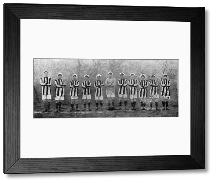 Framed Print : A womens war workers football team, 1918 Framed Print : A womens war workers football team, 1918