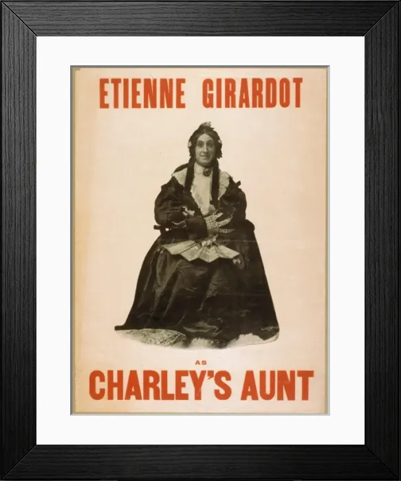 Framed Print : Etienne Girardot as Charleys Aunt Framed Print : Etienne Girardot as Charleys Aunt