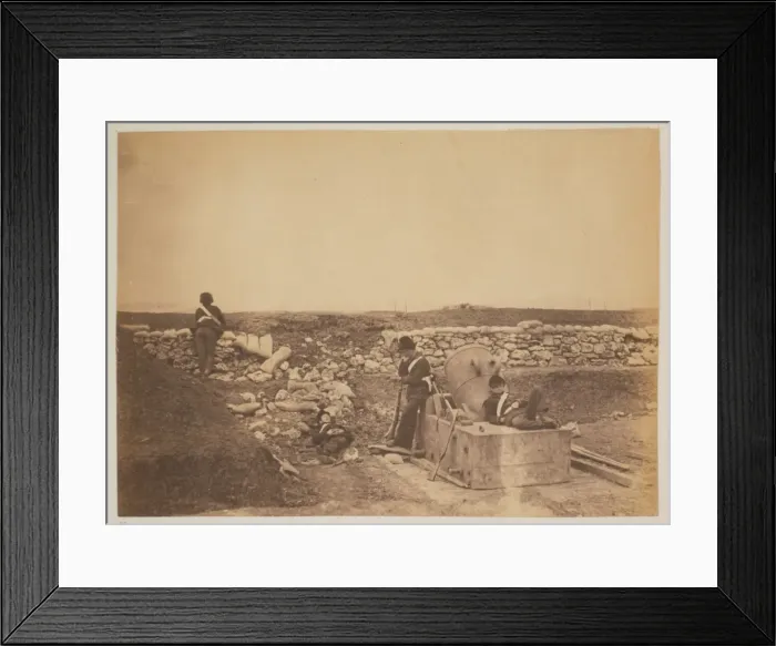 Framed Print : Quiet day in the Mortar Battery Framed Print : Quiet day in the Mortar Battery