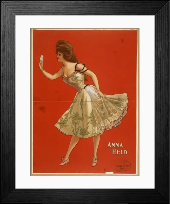 Framed Print : Anna Held. Date c1899 Framed Print : Anna Held. Date c1899