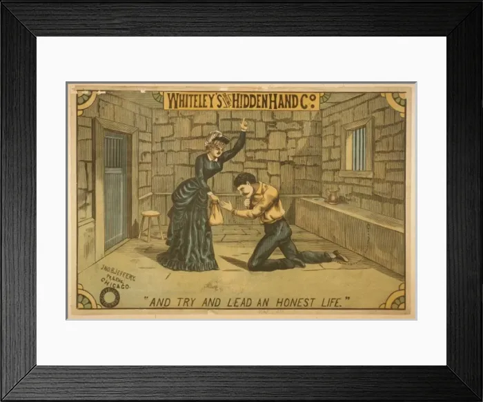 Framed Print : Whiteleys Original Hidden Hand Co Framed Print : Whiteleys Original Hidden Hand Co