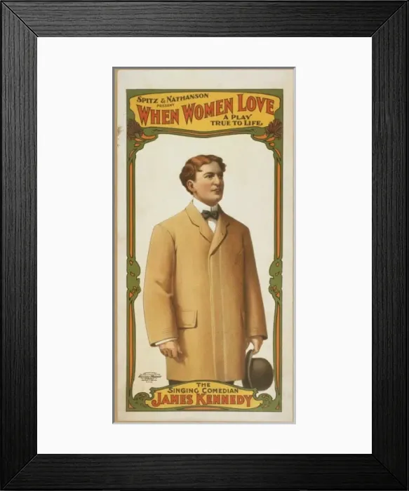 Framed Print : Spitz & Nathanson present When women love a play true to lif Framed Print : Spitz & Nathanson present When women love a play true to lif