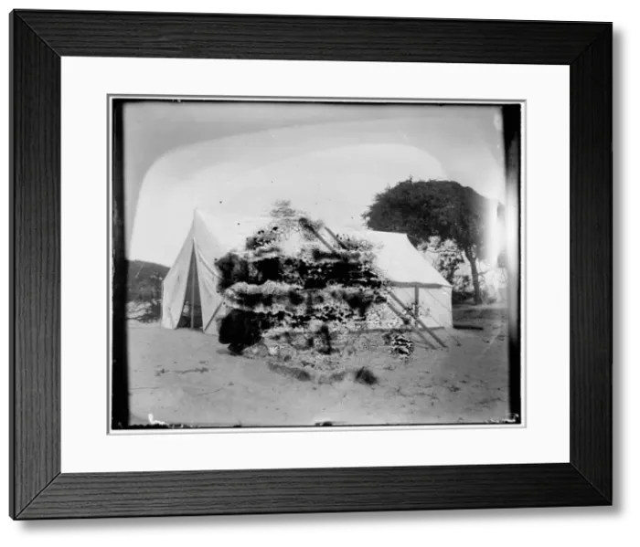 Framed Print : Closeup view of the Wright brothers tent at Kitty Hawk, a h Framed Print : Closeup view of the Wright brothers tent at Kitty Hawk, a h