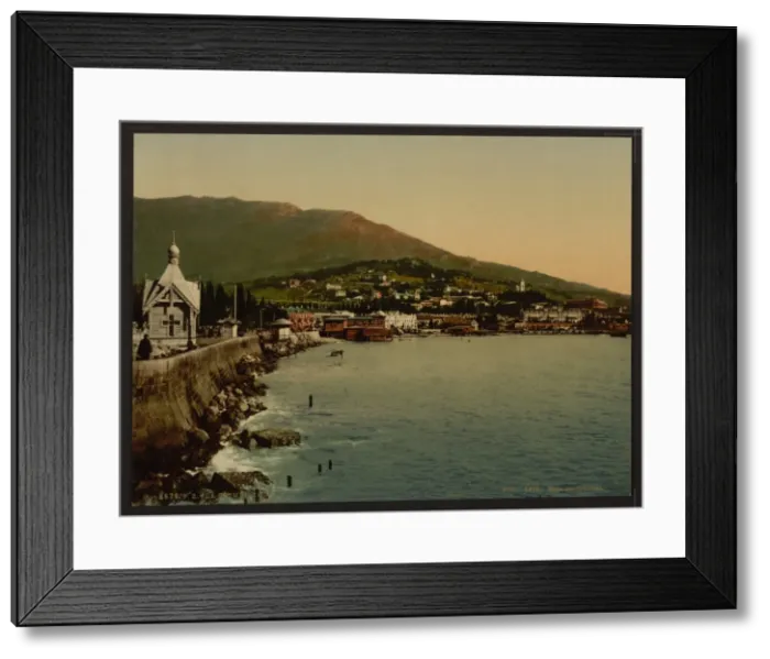 Framed Print : From the boulevard, Jalta, (i. e. Yalta), the Crimea, Russia Framed Print : From the boulevard, Jalta, (i. e. Yalta), the Crimea, Russia