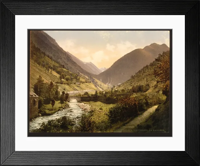 Framed Print : La Railliere (i. e. Raillere), Cauterets, Pyrenees, France Framed Print : La Railliere (i. e. Raillere), Cauterets, Pyrenees, France