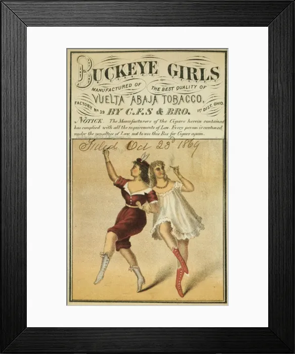 Framed Print : Buckeye girls manufactured of the best quality of vuelta aba Framed Print : Buckeye girls manufactured of the best quality of vuelta aba