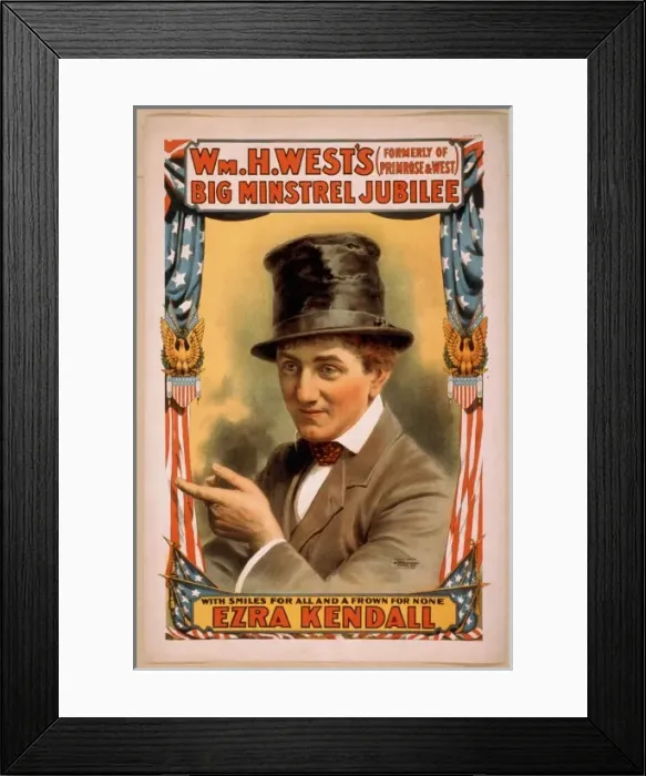 Framed Print : Wm. H. Wests Big Minstrel Jubilee (formerly of Primrose & W Framed Print : Wm. H. Wests Big Minstrel Jubilee (formerly of Primrose & W