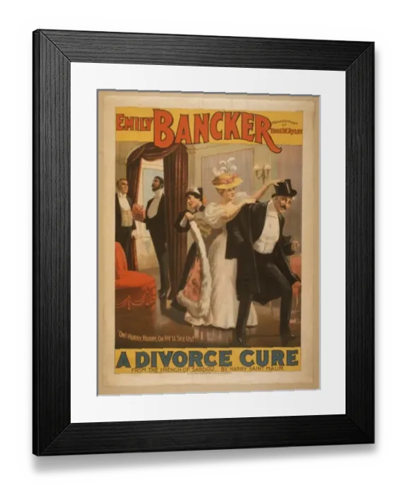 Framed Print : A divorce cure from the French of Sardou by Harry Saint Maur Framed Print : A divorce cure from the French of Sardou by Harry Saint Maur