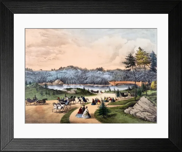 Framed Print : Central Park, the Lake, New York Framed Print : Central Park, the Lake, New York