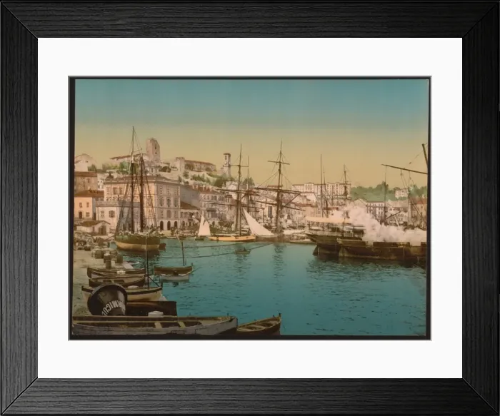 Framed Print : The harbor, Cannes, Riviera Framed Print : The harbor, Cannes, Riviera